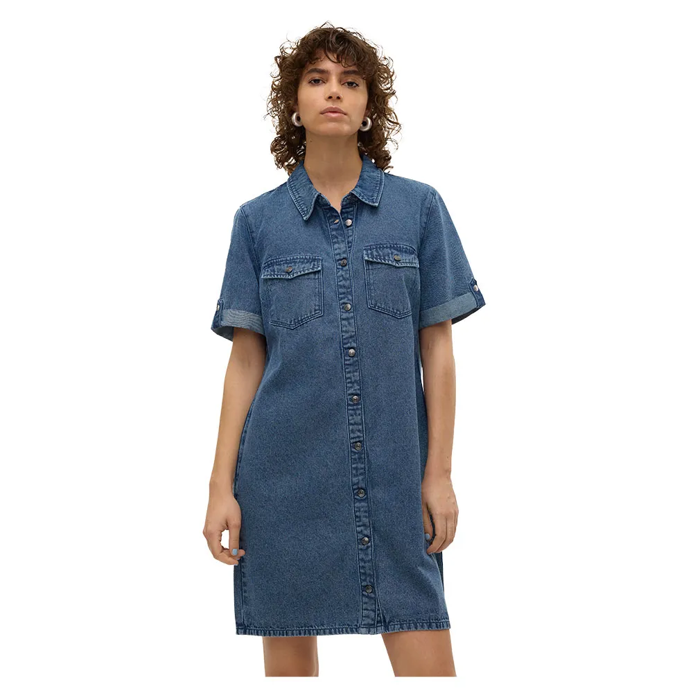 

Платье Vero Moda Jennie short sleeve short, синий