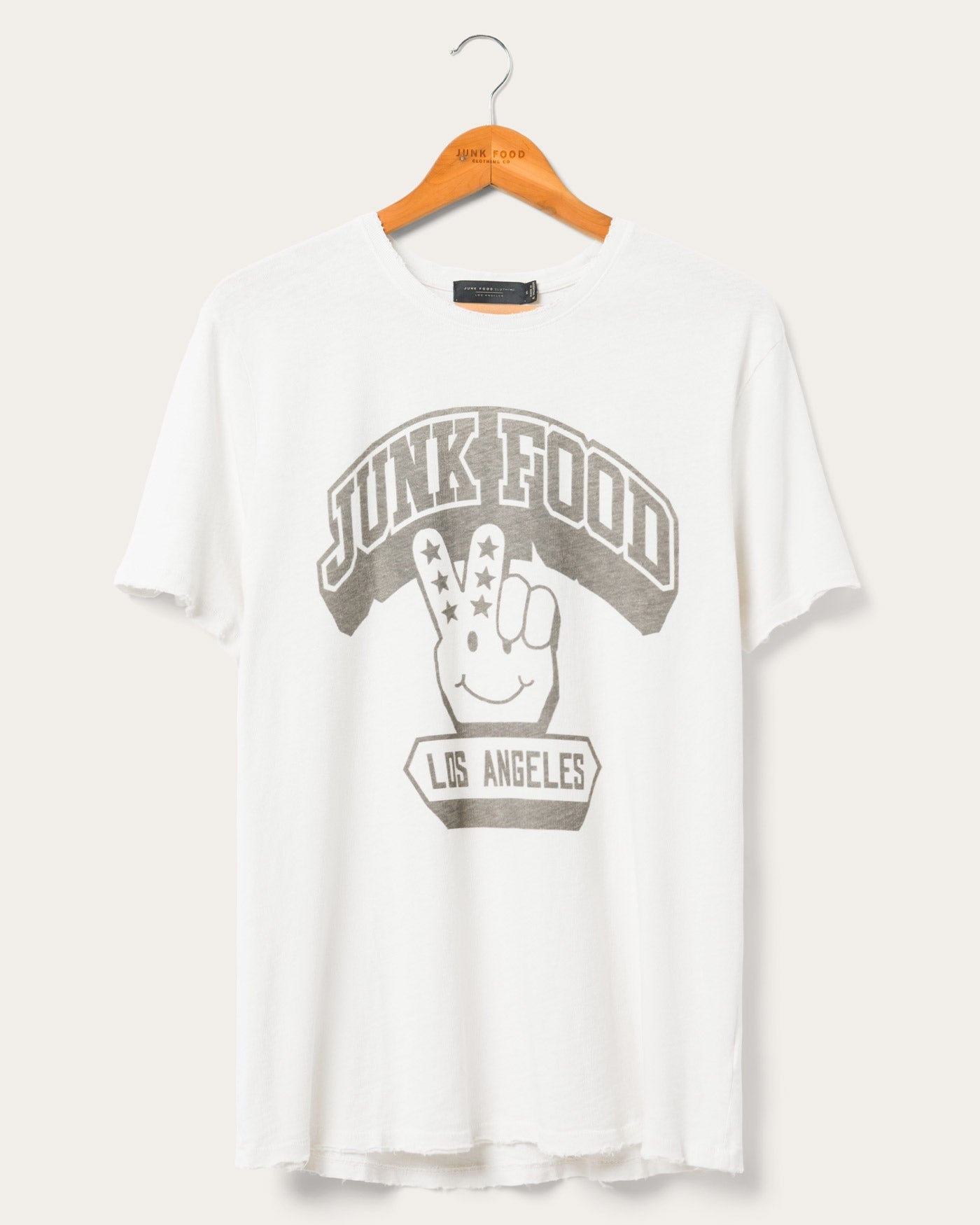 

Винтажная футболка JF Peace + Smiles Junk Food Clothing, белый