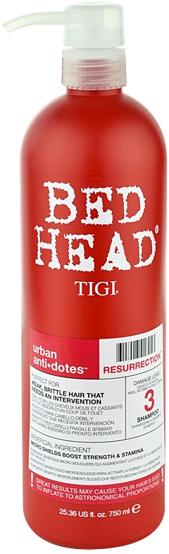Bed Head Urban Antidotes Восстанавливающий шампунь для тонких, ослабленных волос Tigi, 750 мл — фото 2