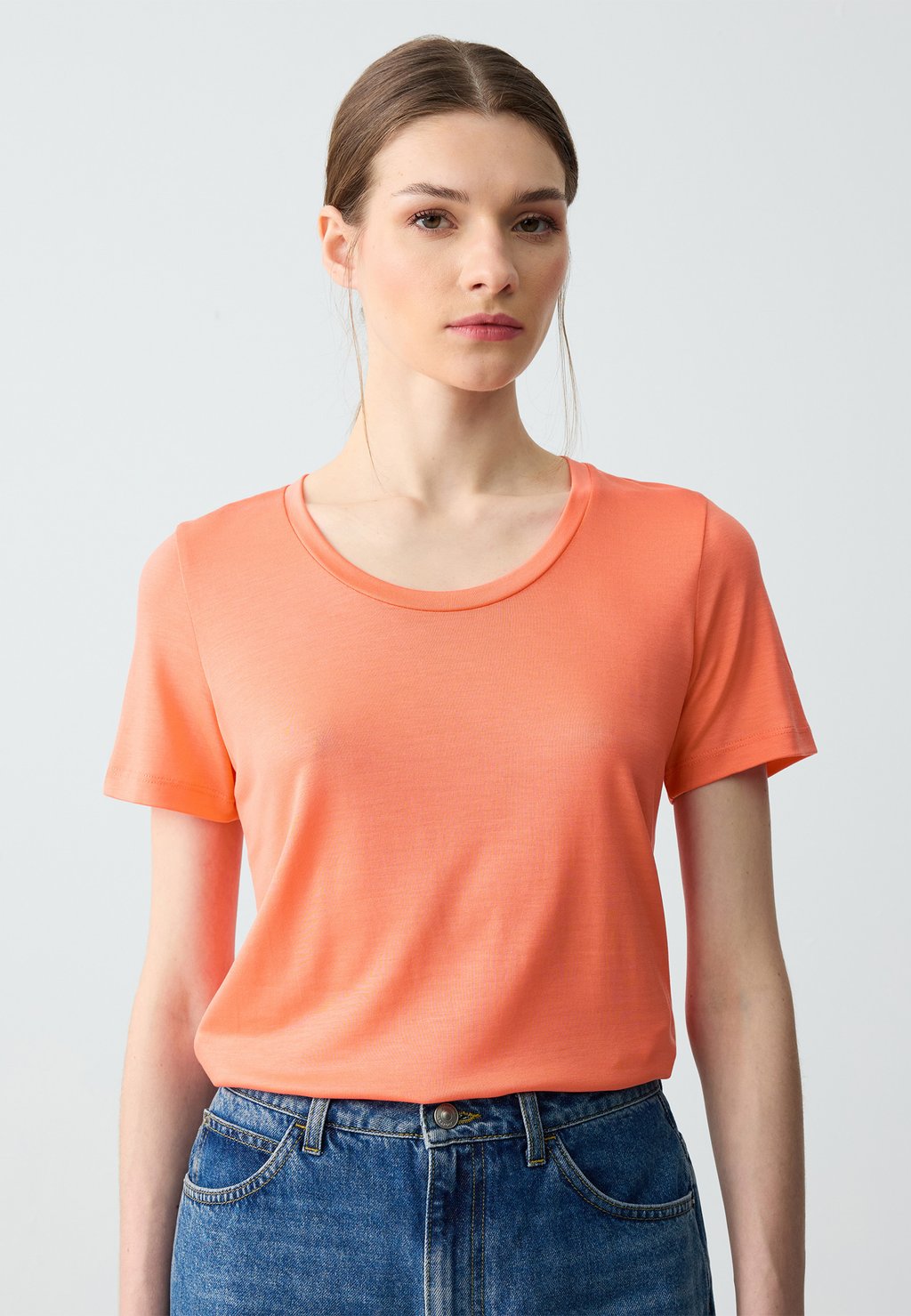 

Базовая футболка STRAIGHT CUT SHORT SLEEVE U-NECK Jimmy Key, лосось