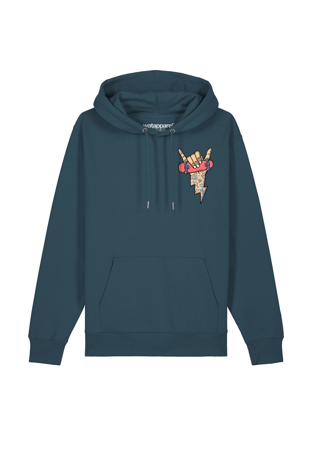 

Толстовка с капюшоном watapparel, бирюзовый