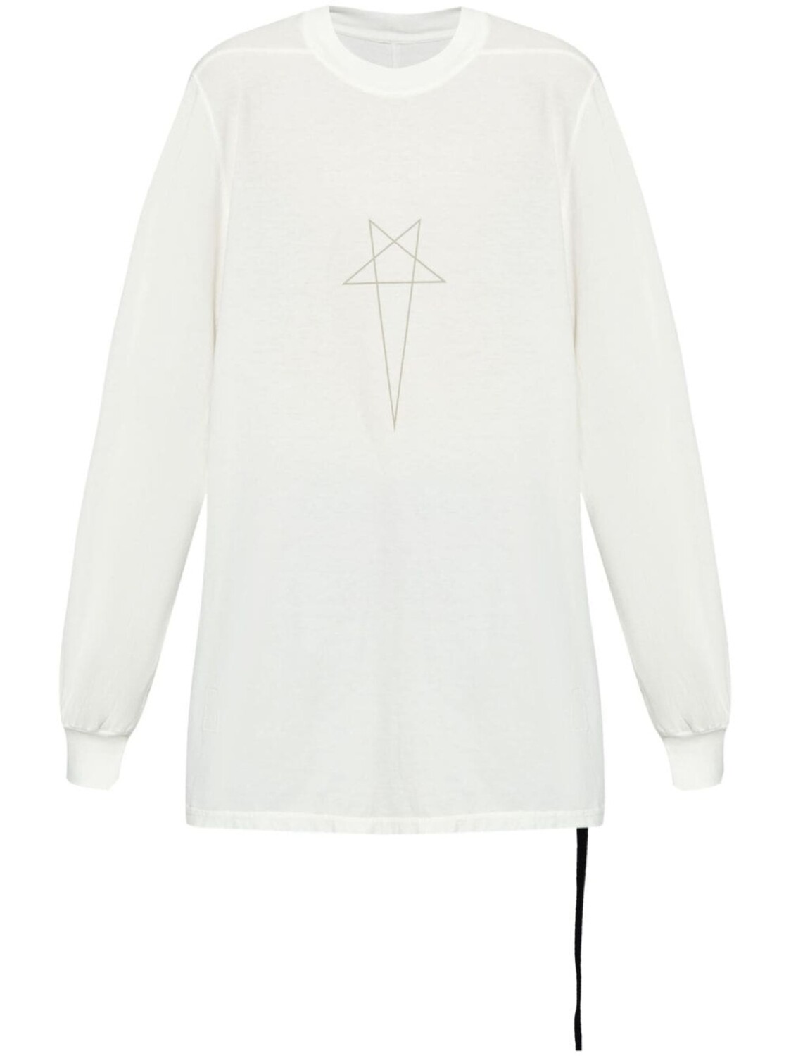

Rick Owens DRKSHDW футболка с длинным рукавом и принтом логотипа, белый