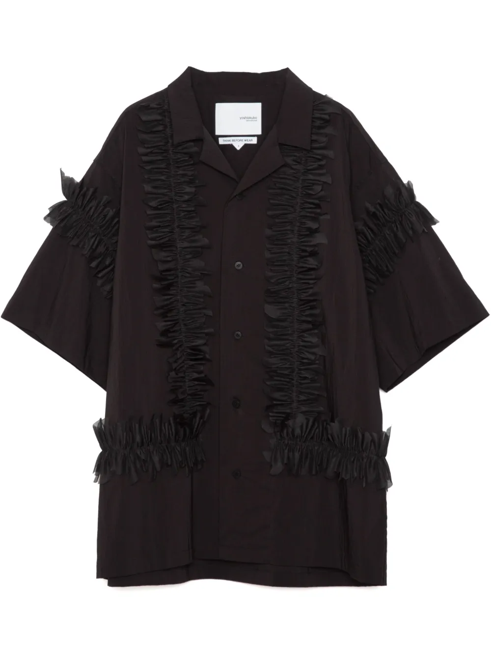 

Рубашка Fringe Leaf Yoshiokubo, черный