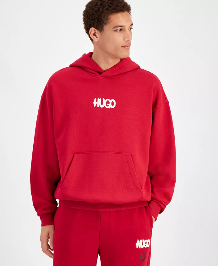 

Мужская худи Nimayho с логотипом Hugo Boss, красный