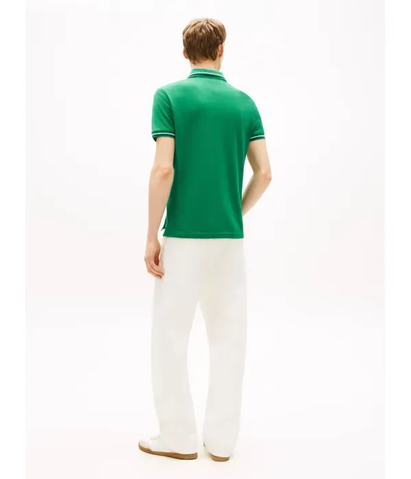 Полюс slim fit Tommy Hilfiger, зеленый — фото 3