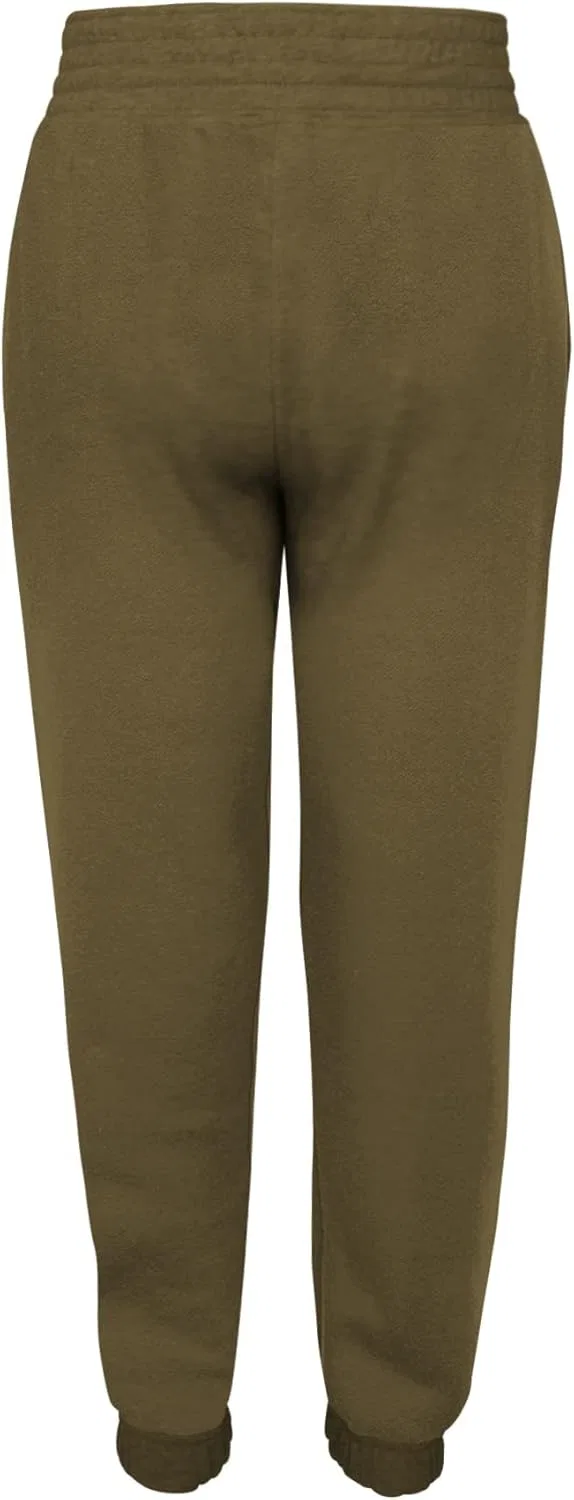 Спортивные штаны Umbro с высокой талией для девочек, Burnt Olive/Sunny Lime — фото 2