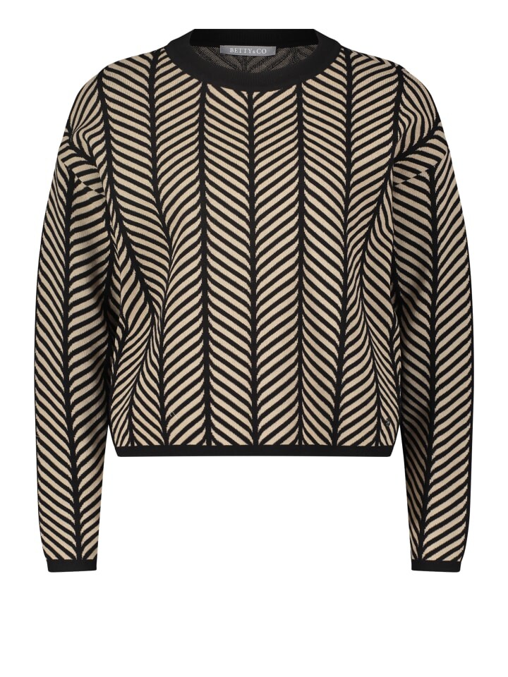 

Пуловер BETTY & CO Strick, цвет black/taupe