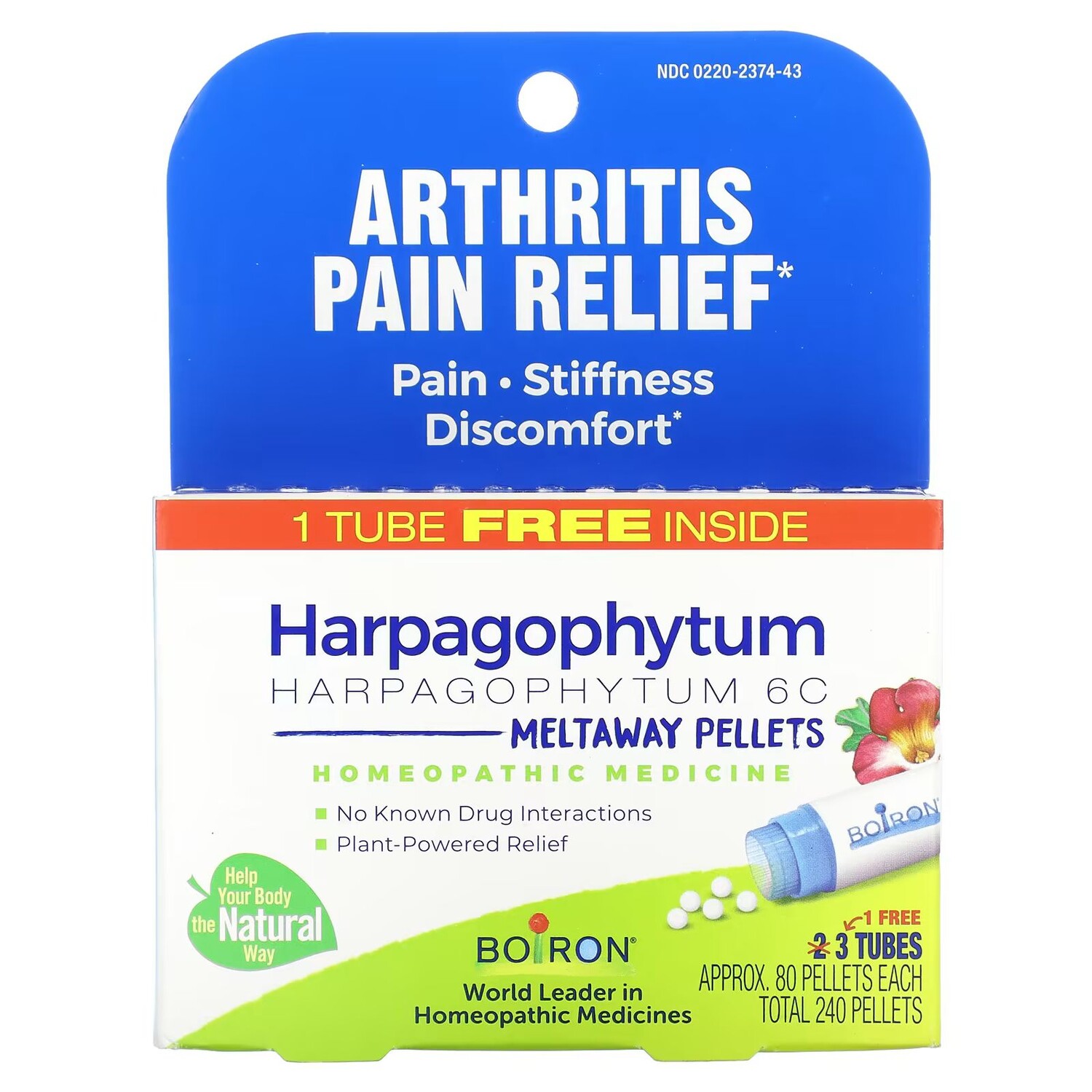 

Гранулы Harpagophytum Meltaway, 3 тюбика, по 80 пеллет в каждом Boiron