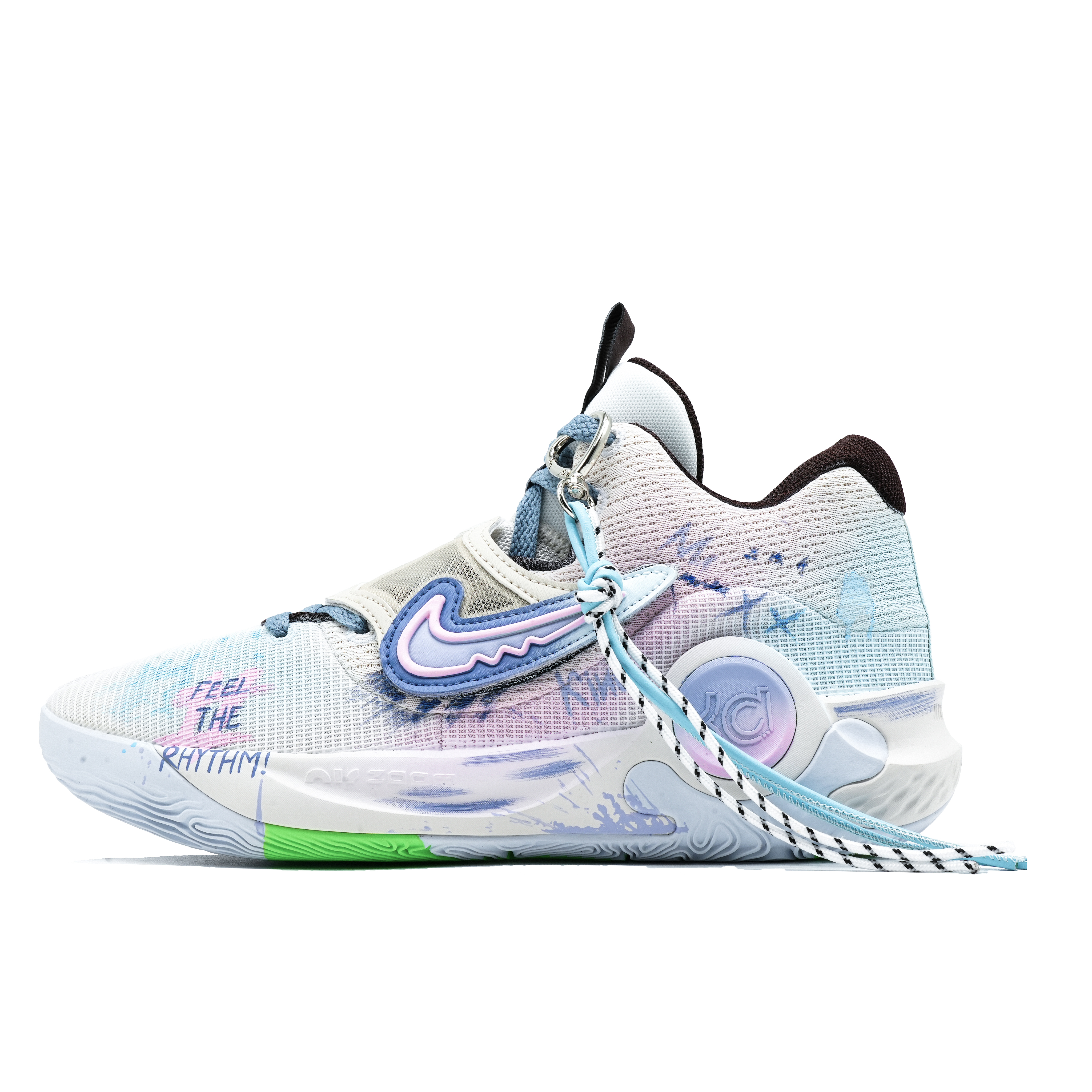 

Nike Баскетбольные кроссовки KD Trey 5 X мужские низкие, розовые/синие/белые
