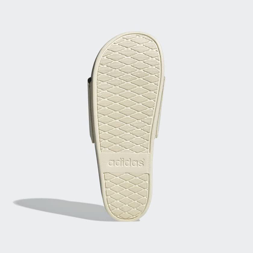 Шлепанцы adidas Adilette Comfort (унисекс), Wonder White/Collegiate Green/Gold Metallic — фото 3