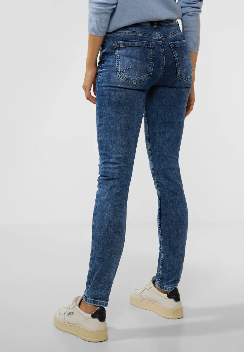 

Удобные джинсы STREET ONE с 4 карманами, цвет Authentic Indigo Wash
