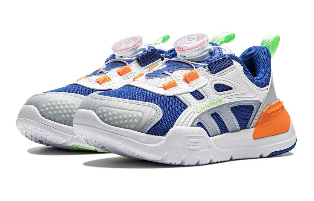 Кроссовки Shield Kids Lifestyle для детей с низким верхом, ярко-синие/стандартные белые/цвета сычуаньского лайма Lining Young — фото 3