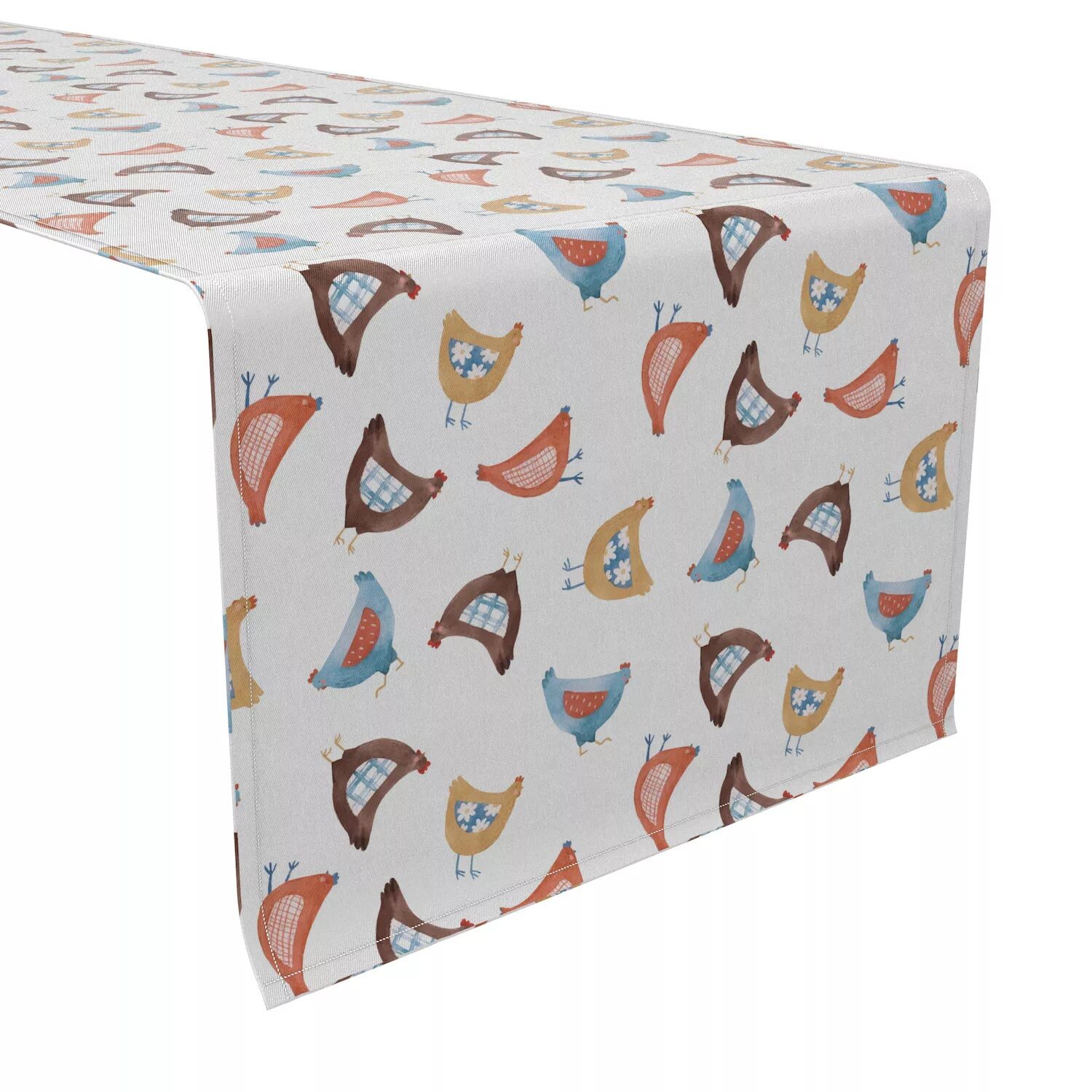 

Дорожка для стола, 100 % хлопок, 16x90 дюймов, дизайн Country Chickens.