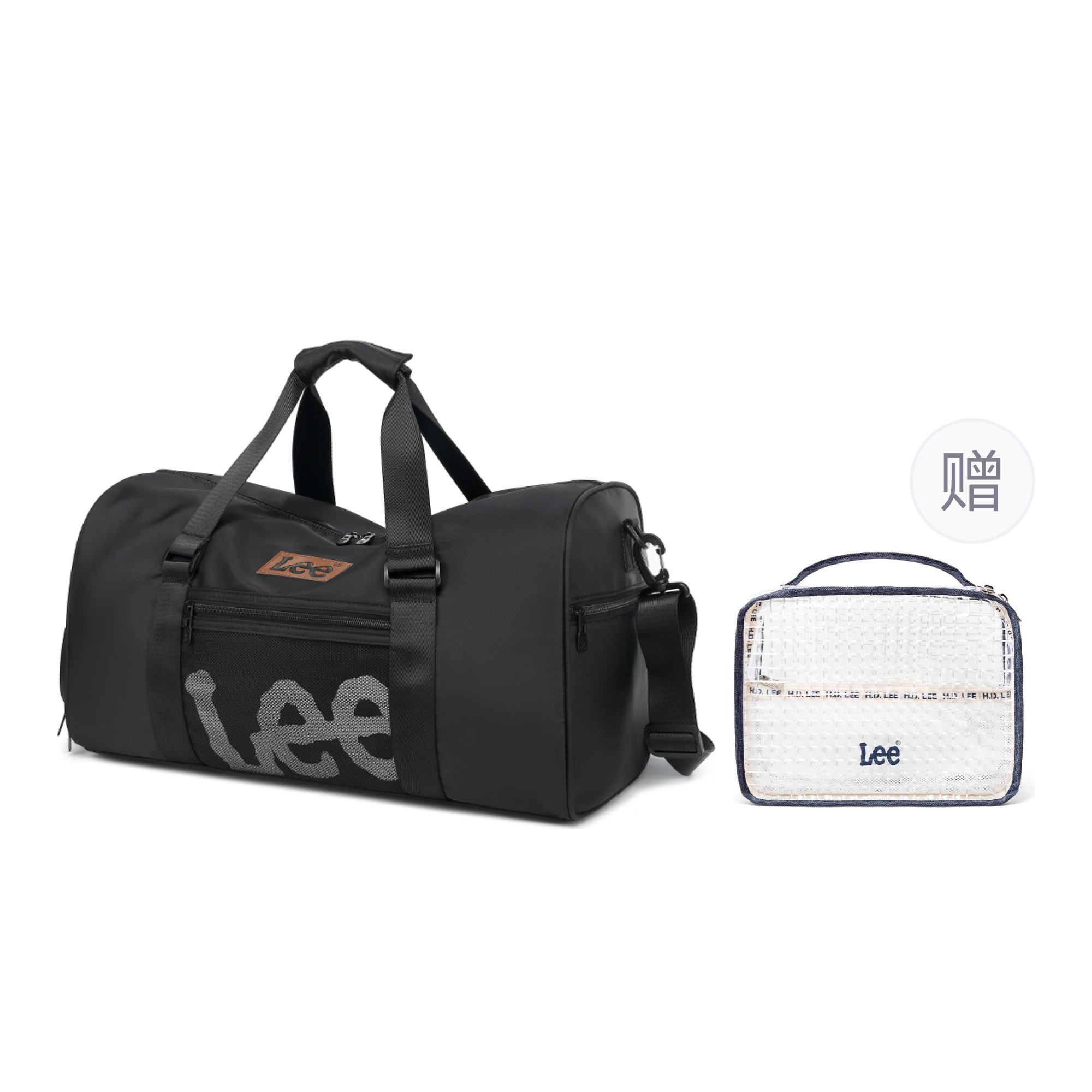 

Lee Оксфордская дорожная сумка, Sports Combination[Black+Toiletry Bag]