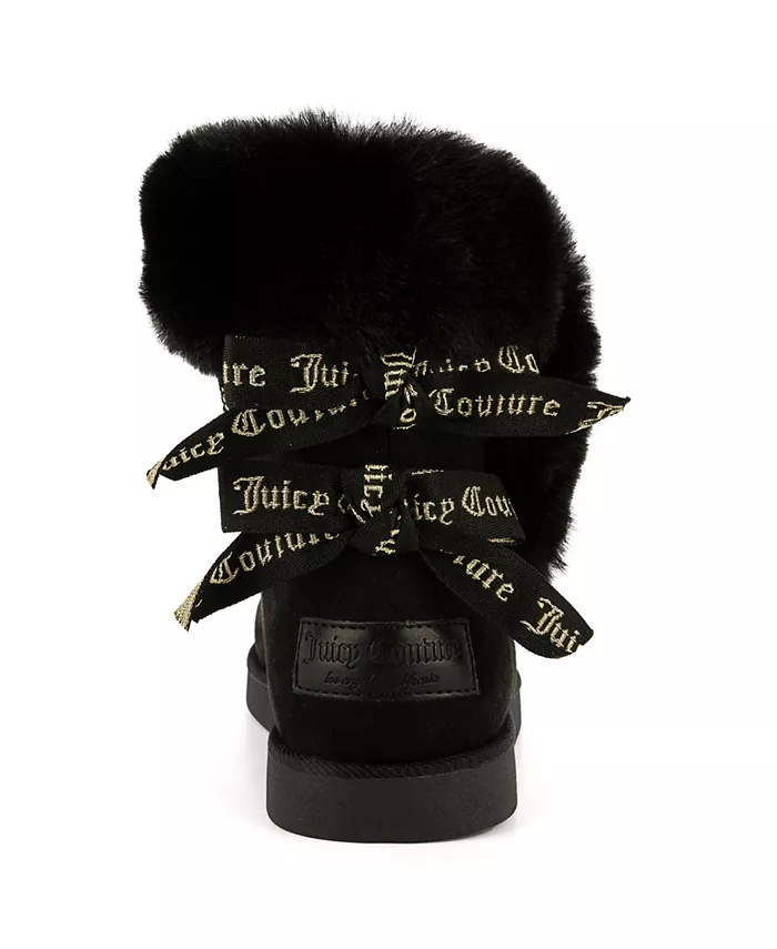 Женские уютные зимние ботильоны King Cozy Juicy Couture, черный — фото 3