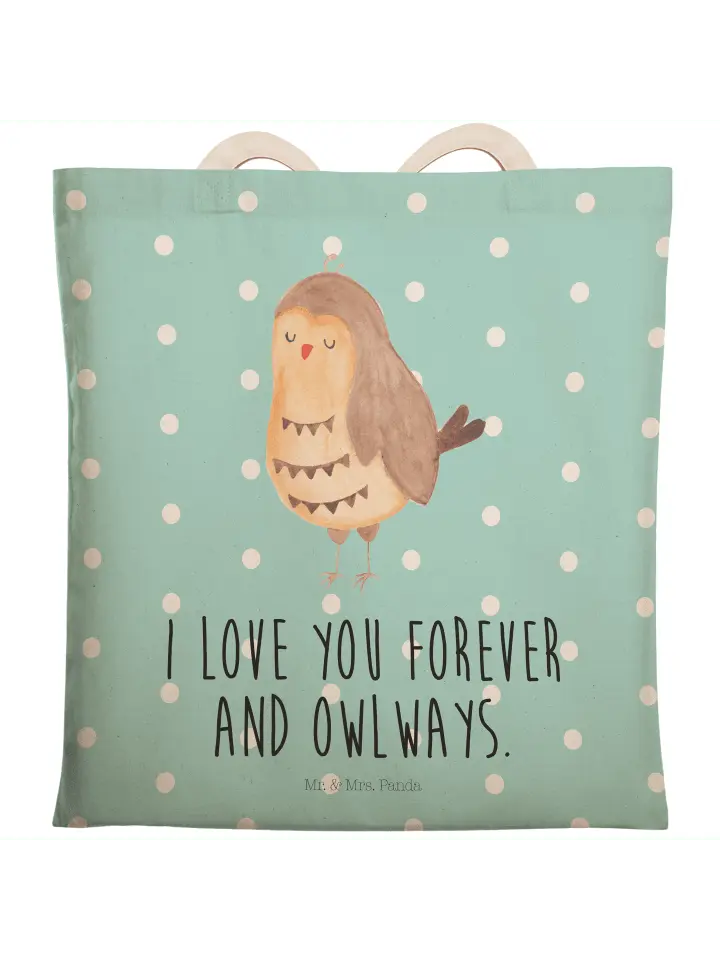 

Шоппер Mr. & Mrs. Panda, цвет türkis pastell