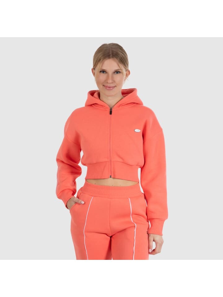 

Спортивная куртка SMILODOX Crop Zip Hoodie Maren, коралловый