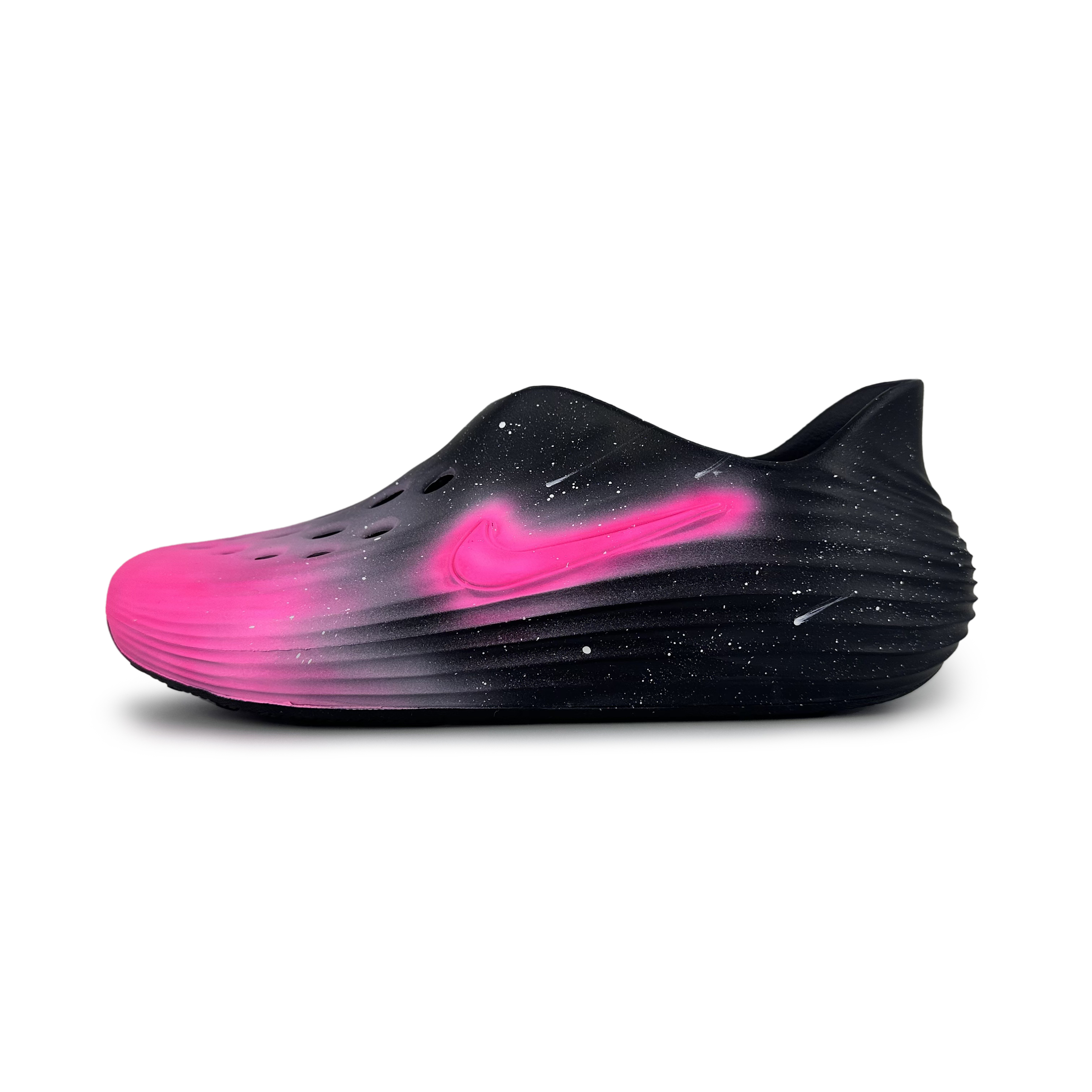 Nike Сабо ReactX Rejuven8 Gothic Honey Peach унисекс, черно-розовые