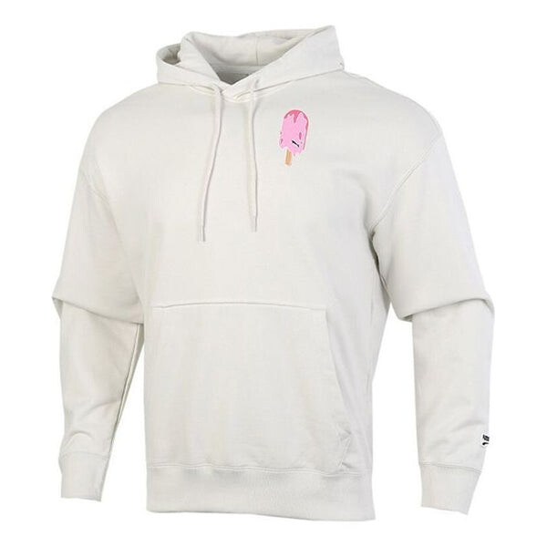 

Толстовка alphabet printing casual hooded pullover gray Puma, серый