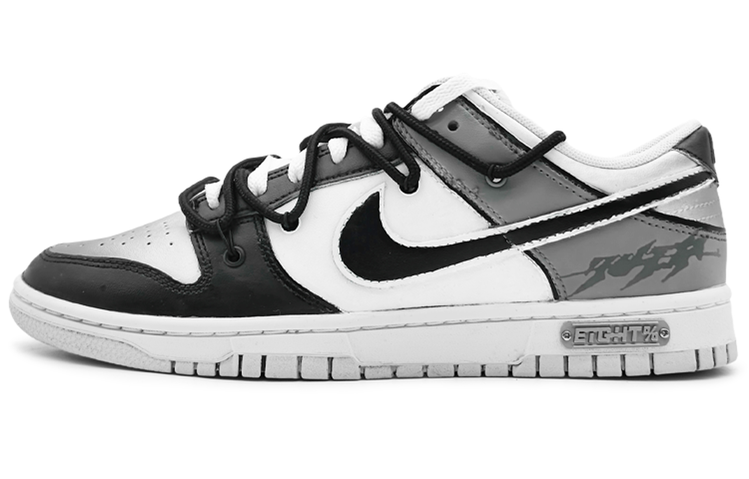 

Кроссовки Nike Dunk Skateboarding Shoes Women's Low-top Black/white/gray, серый