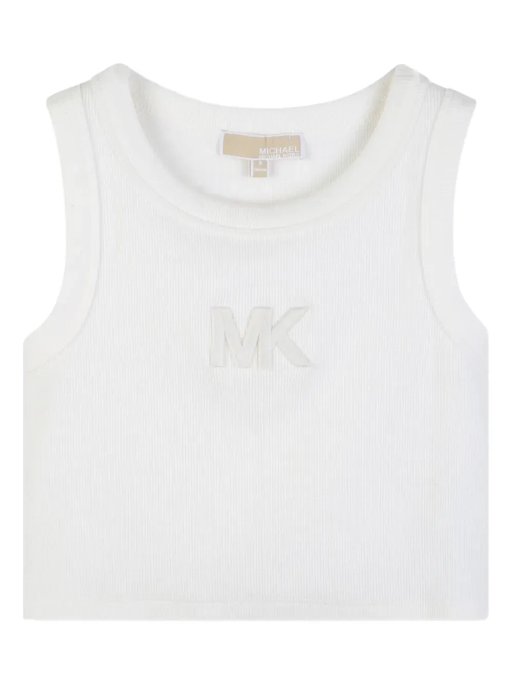 Ребристый топ Michael Kors Kids, белый