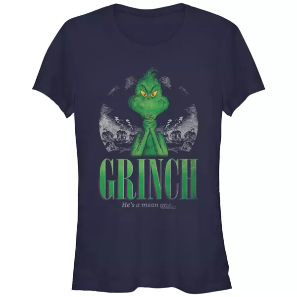 

Детская футболка с принтом "Гринч — тот ещё гад" Dr Seuss Grinch, синий