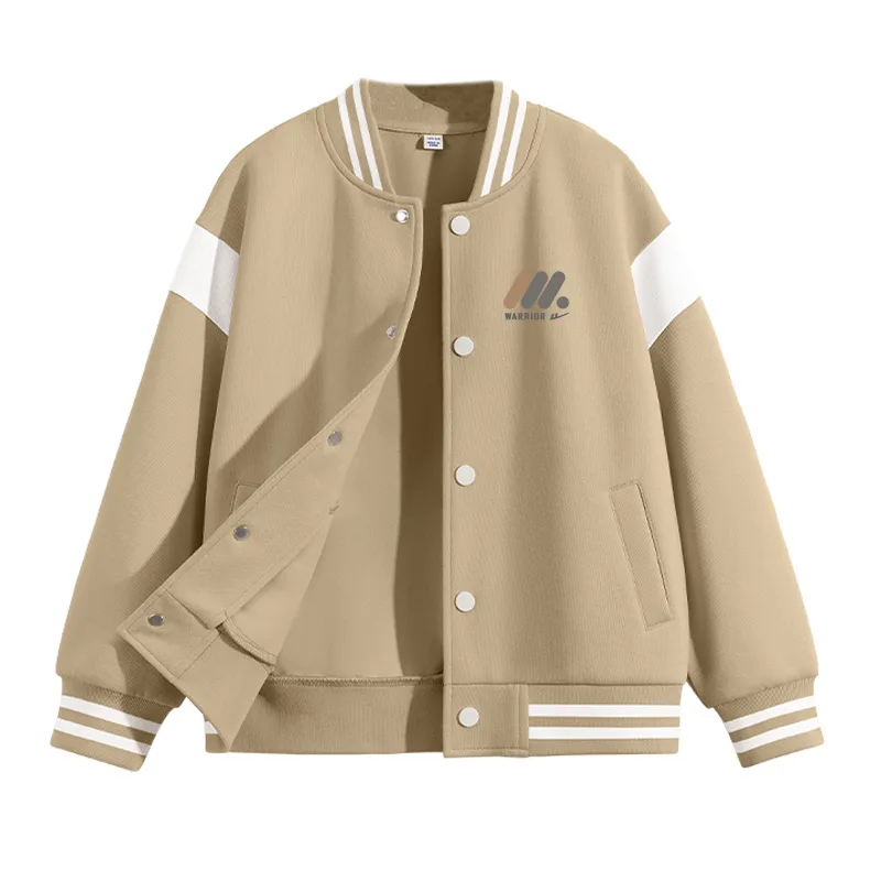 Детская бейсбольная майка со стойкой WARRIOR, Khaki/H Three Round-Shaped Column Logo K
