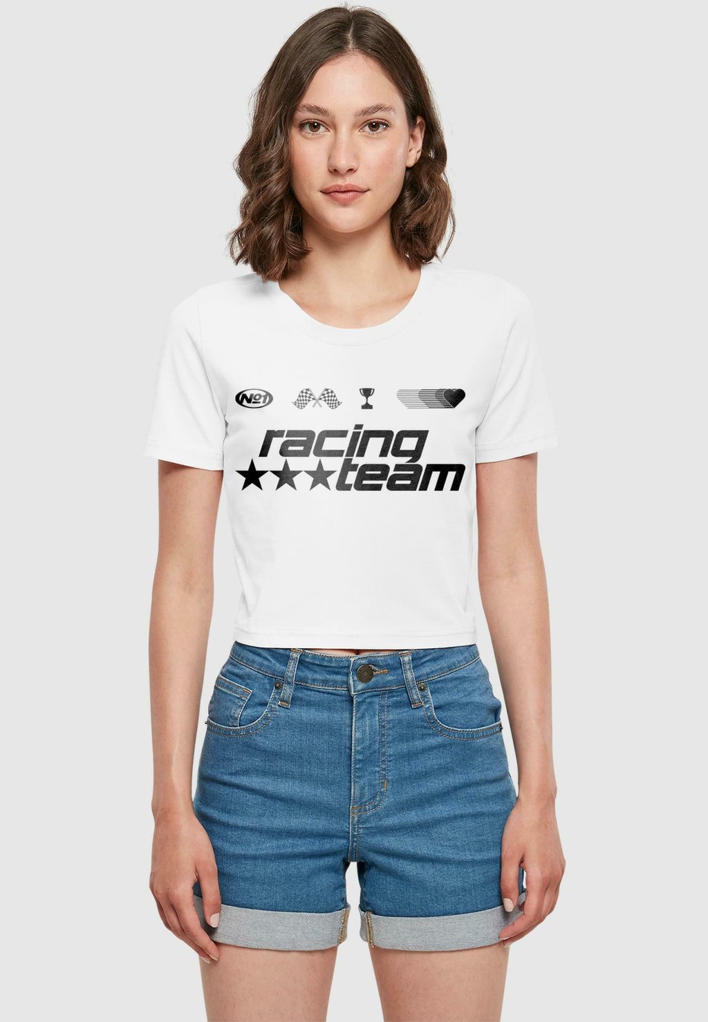 

Рубашка с принтом NUMBER ONE RACING TEAM Mister Tee, белый