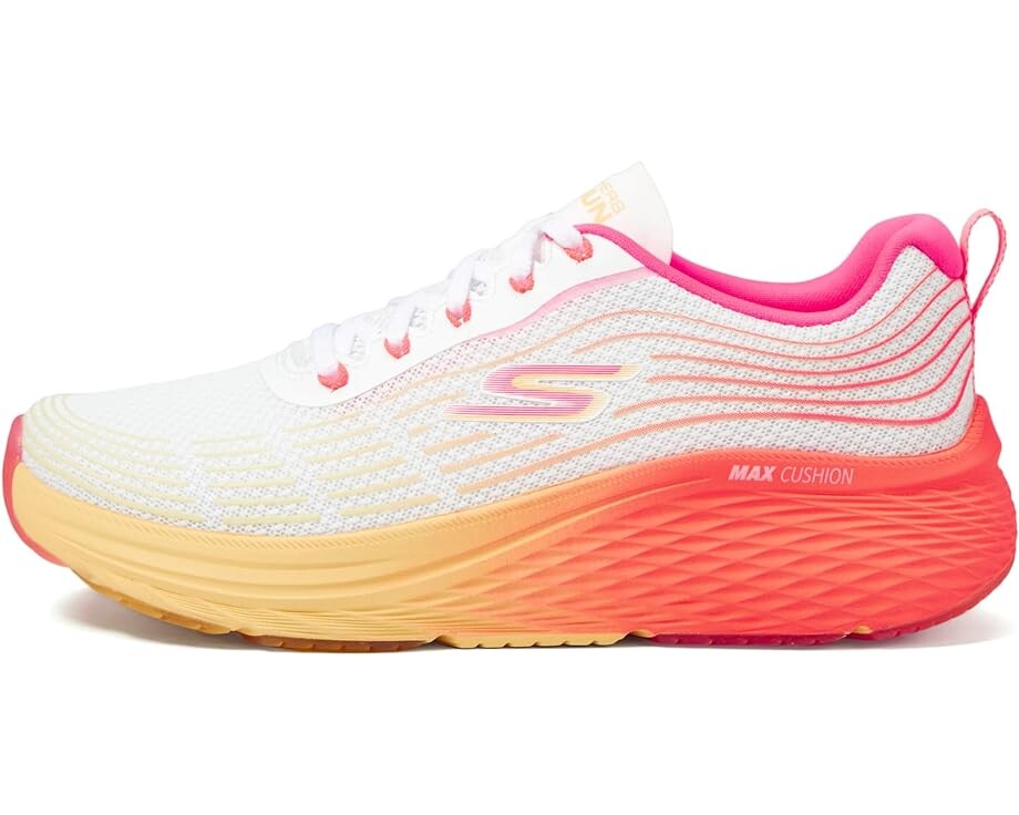 Кроссовки SKECHERS Max Cushioning Elite 2.0 Speed Play, цвет White/Pink — фото 4