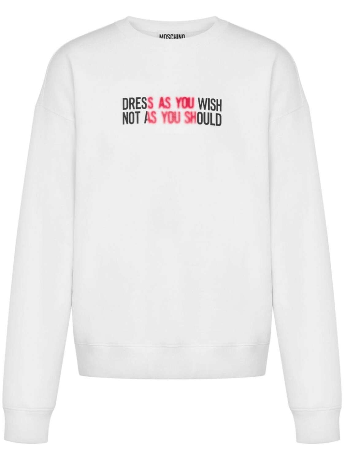 

Moschino толстовка с надписью, нейтральный цвет