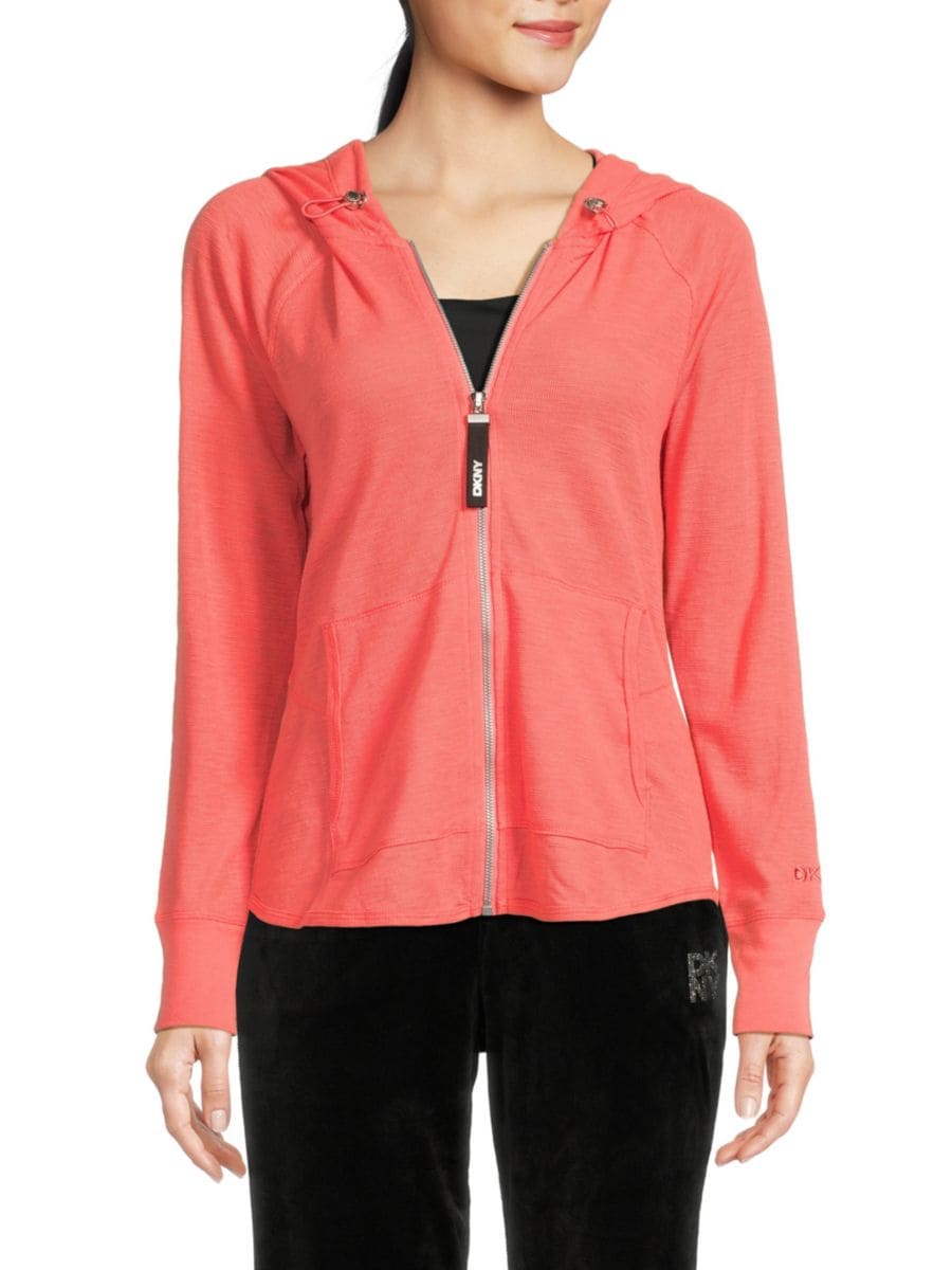 

Куртка с открытыми швами DKNY Sport, цвет Coral Crush