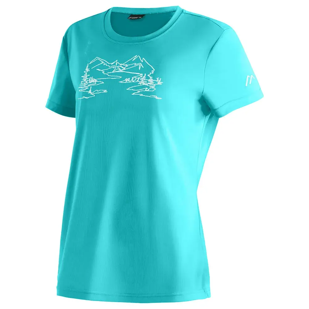 

Футболка с коротким рукавом Maier Sports Wilma Print, синий