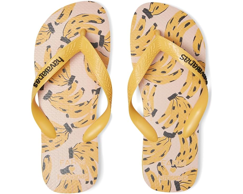 

Сандалии Havaianas Farm Cheetah Bananas Flip-Flop, цвет Caja Yellow