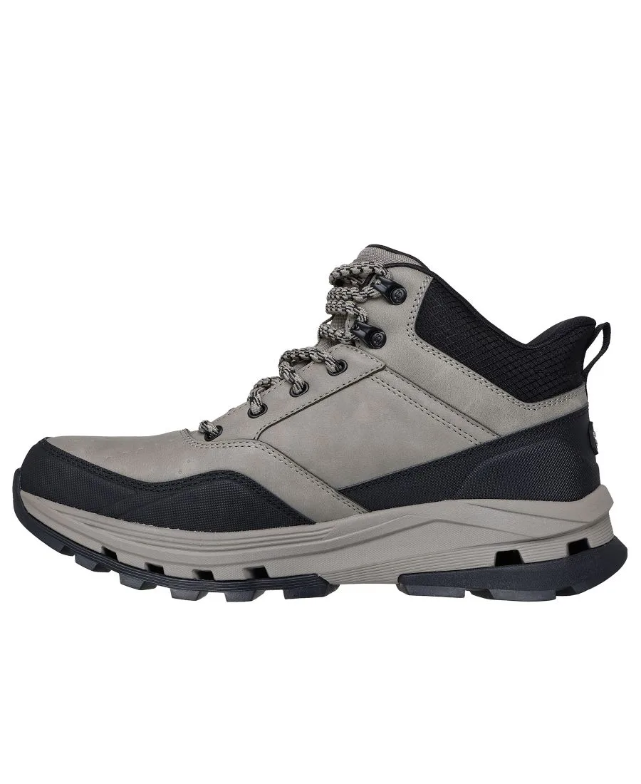 Мужские водонепроницаемые ботинки свободного кроя Glide-Step Randell - Brecken от Finish Line Skechers, cement, черный — фото 3