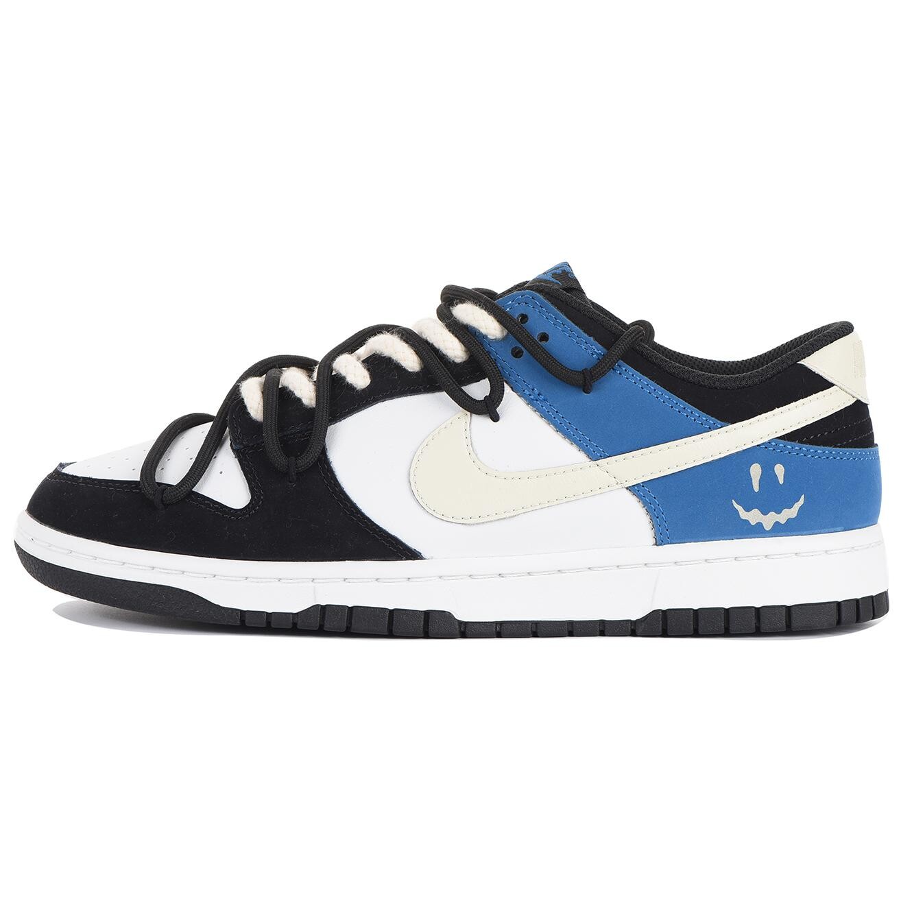

Кроссовки Nike Dunk Skateboarding Shoes Men Low-top Beige, черный/синий