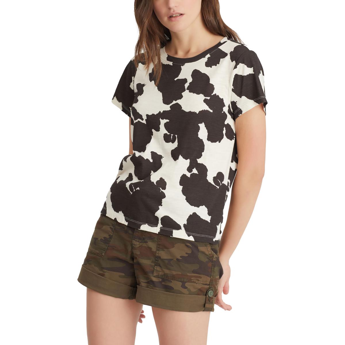 

Женская футболка с круглым вырезом и принтом животных Sanctuary, цвет pony perfect