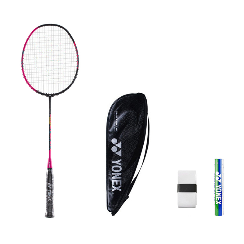 

Heavenly Axe AXAEX ракетка для бадминтона full carbon, тип: контроль, универсальная, для защиты, продвинутый уровень, 674 мм, 4U, magenta YONEX