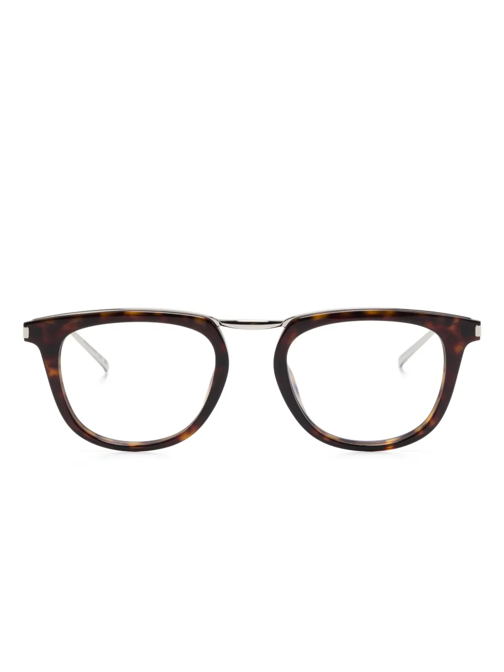 

Очки в квадратной оправе Saint Laurent Eyewear, коричневый