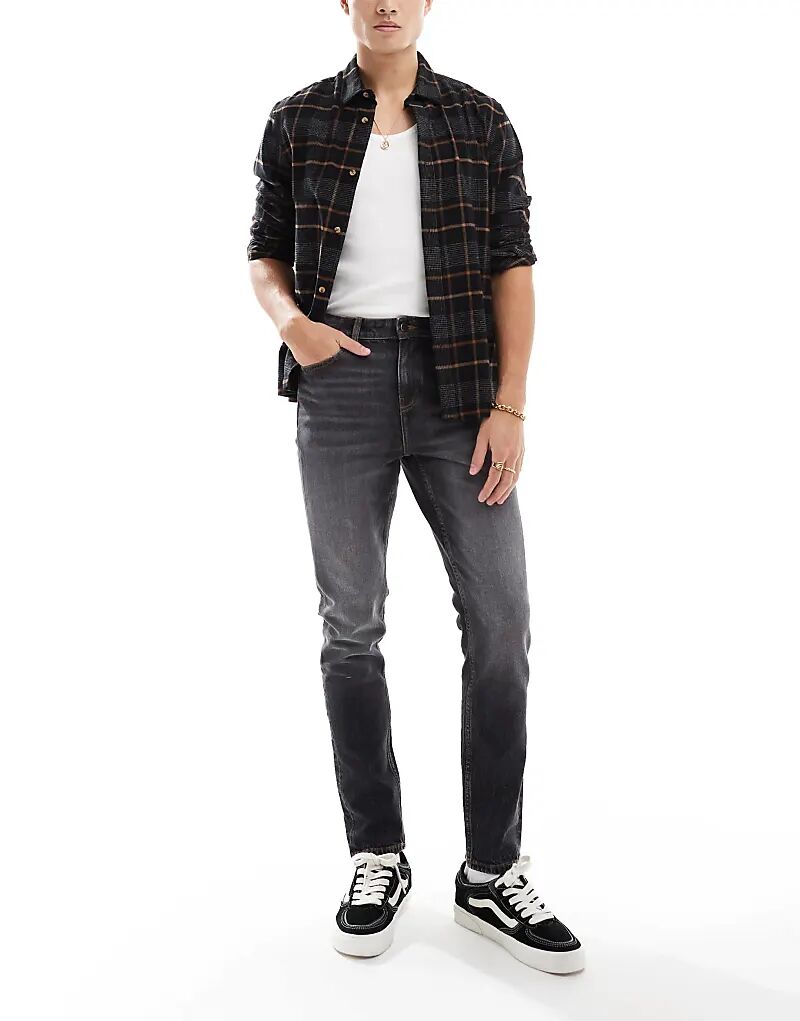 

Узкие джинсы черного цвета ASOS DESIGN