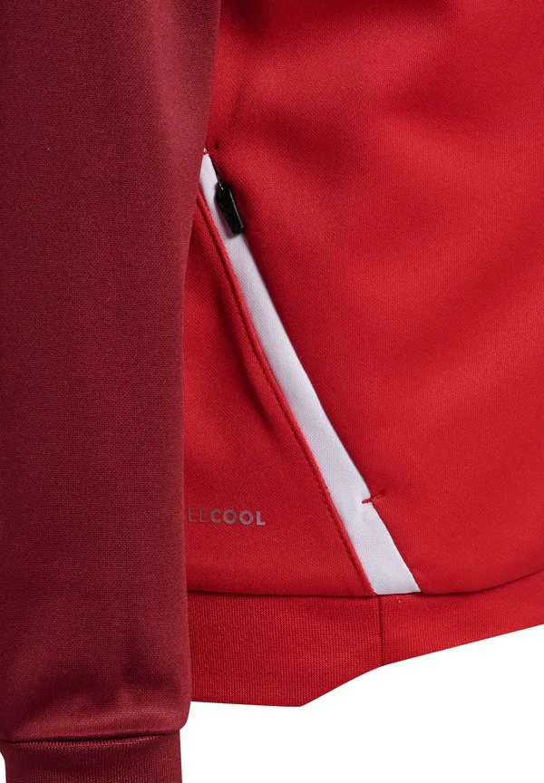 Детская тренировочная куртка hmllead 2.0 track zip Hummel, True Red/Maroon — фото 4