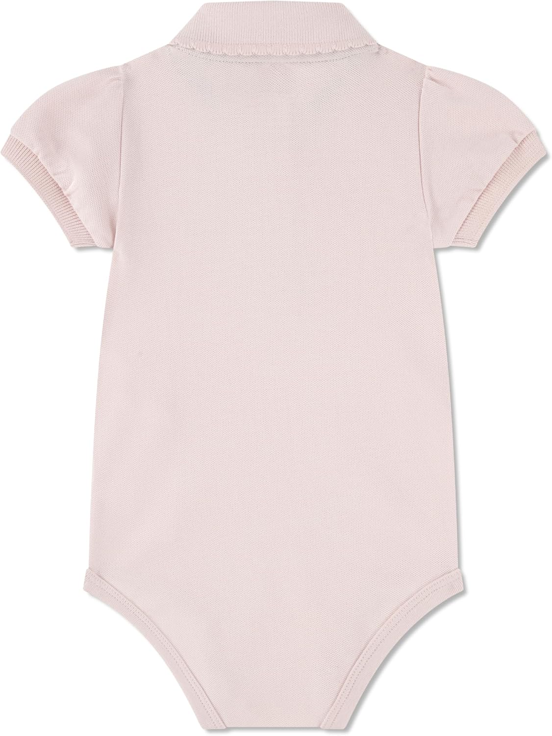 Laceste Unisex Baby Classic Pique Polo Bodysuit Lacoste, Light Pink/Ruffle — фото 2