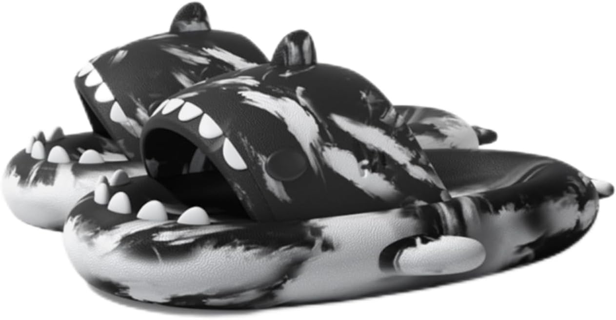 

Унисекс сандалии с изображением акулы, оригинальные улучшенные, противоскользящие, быстросохнущие, для женщин и мужчин, светло-голубые, размер универсальный 6-13 Generic