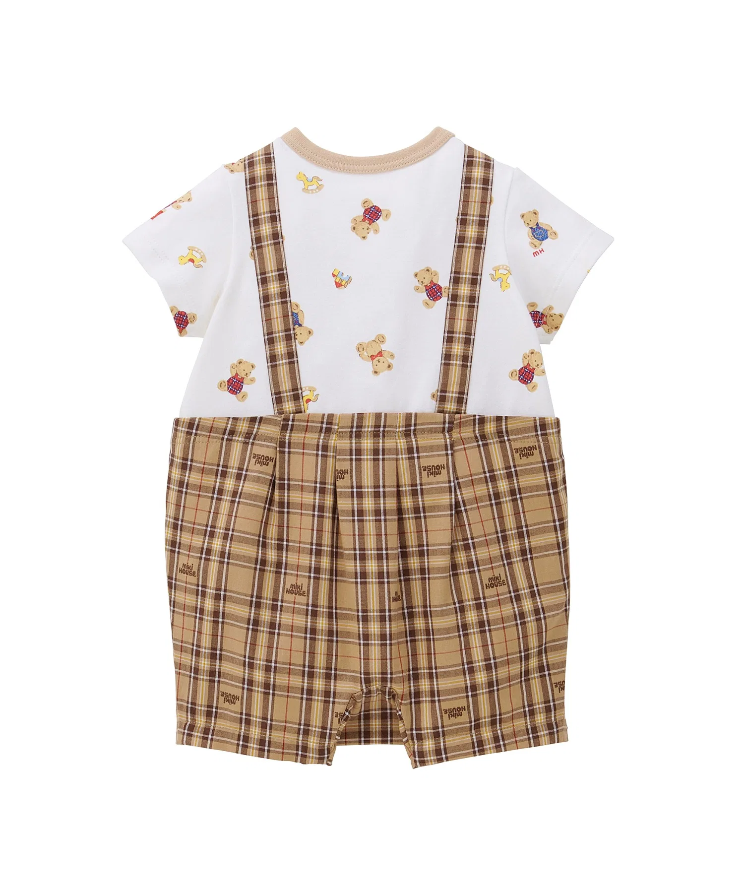 Комбинезон Mikihouse Check Shortalls — фото 2