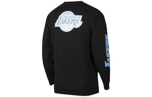 Толстовка Nike NBA Courtside City Edition Los Angeles Lakers Casual Sports Round Neck Long Sleeves Black, черный — фото 2