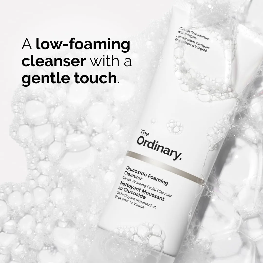The Ordinary Sensitive Skin Collection, набор для ухода за проблемной кожей, очищающая пенка Glucoside, раствор Aloe 2% + NAG 2%, Niacinamide 10% + Zinc 1%, Natural Moisturizing Factors+Beta Glucan — фото 2