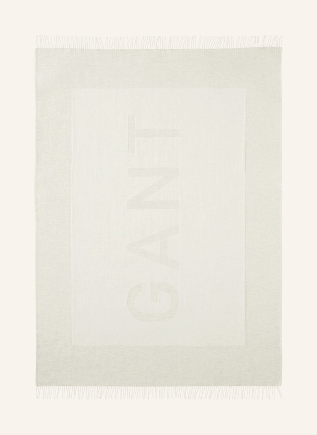 

Плед Gant Home, 130x180 см, цвет ecru/hellgrau