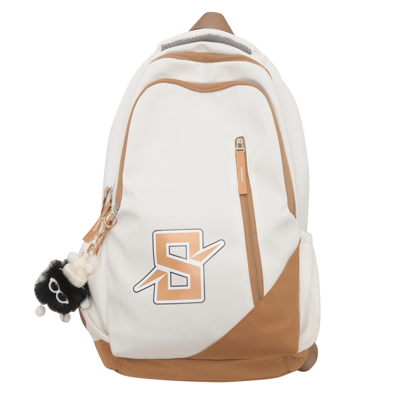 

Deli Bear Нейлоновый рюкзак унисекс разноцветный, White Khaki with Charm