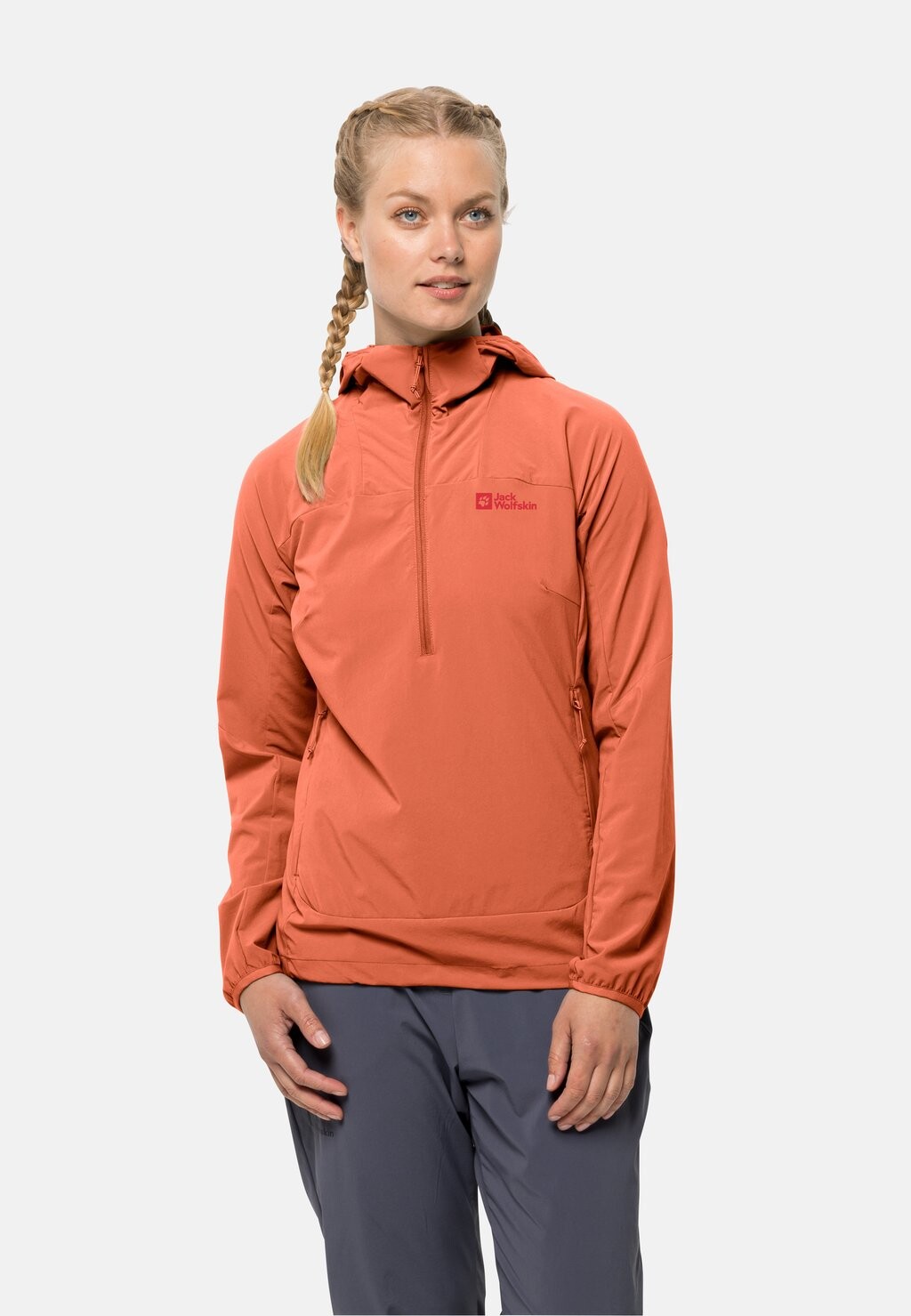 

Куртка Softshell PRELIGHT OVERHEAD Jack Wolfskin, цвет red