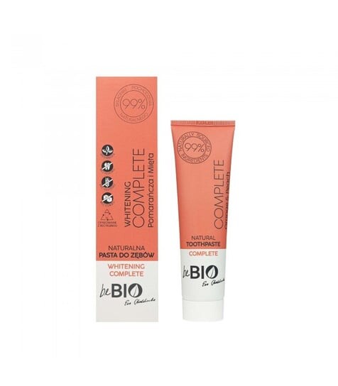 

Натуральная зубная паста COMPLETE ORANGE AND PEACH, 100 мл, beBio Ewa Chodakowska