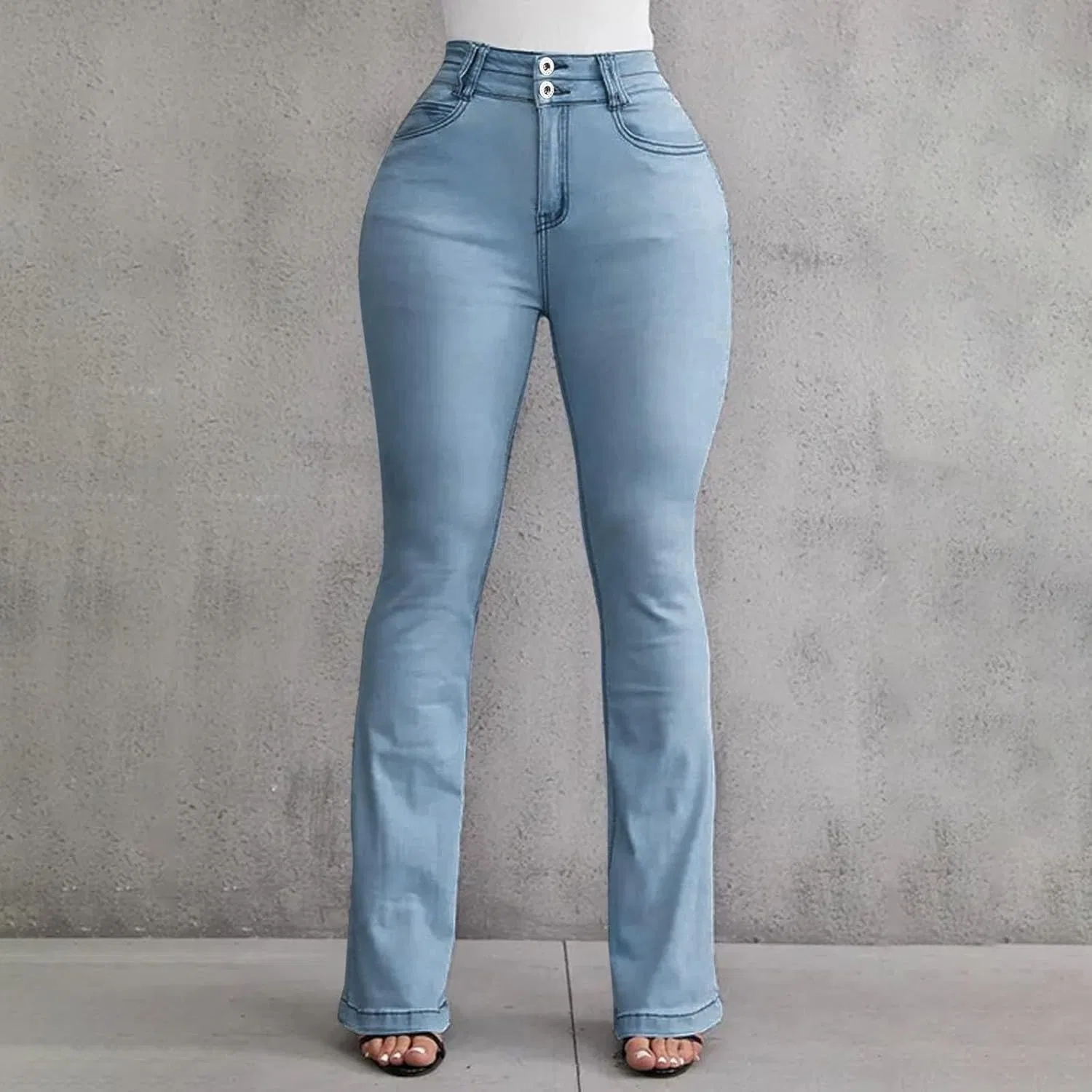 Джинсы, стрейч, Light Blue — фото 3